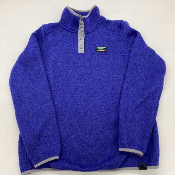 L. L. Bean Sweater Fleece Pullover Purple Size Small - Picture 1 of 14